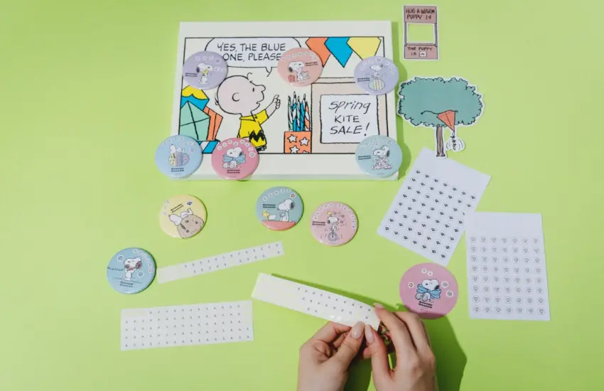 ▲史努比徽章則升級為工作坊形式。