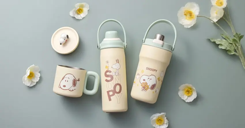 史努比控必收！康寧餐具台南三井OUTLET二期新開幕，SNOOPY新品首發買1送1。