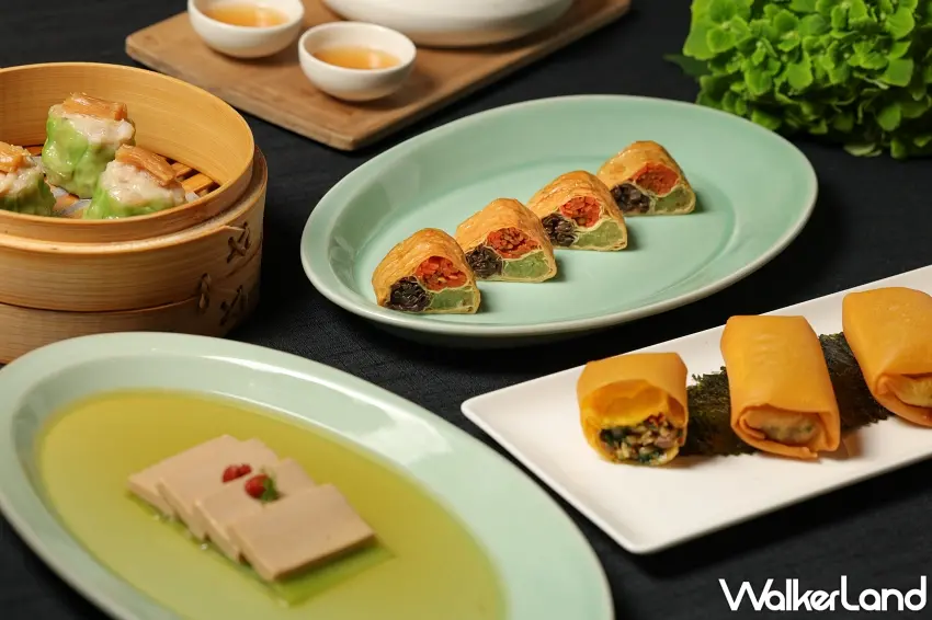 ▲主廚發揮巧思將春禽食材融入前菜及港點中，打造時令限定美味。圖／台北晶華酒店提供；窩客島整理