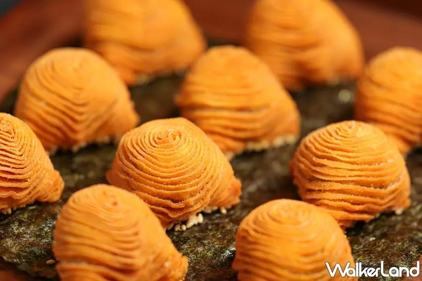 ▲香酥馬蹄芋茸鴨將綿密大甲芋泥與鮮美鴨肉完美結合，口感豐富多元。圖／台北晶華酒店提供；窩客島整理