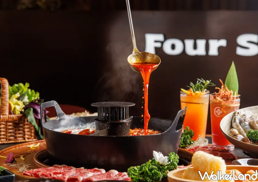 ▲重慶麻辣鍋紅油香氣迷人，正宗川味湯底先麻後辣，滿足嗜辣控的味蕾。