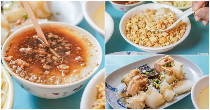 ▲「老街碗粿」不僅碗粿軟 Q 入味，鋪滿蛋皮的特色蛋飯與樸實的關東煮，更是深受在地人喜愛的人氣招牌。