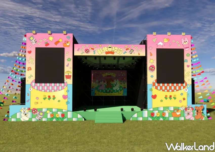 ▲新北大都會公園打造Y2K復古主舞台,邀請告五人與范逸臣等強大卡司熱力開唱。