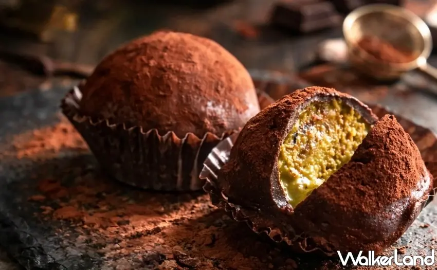 ▲杜拜巧克力熱潮延燒台南！台南遠東香格里拉品香坊推出「杜拜巧克力系列」，一次呈現經典與韓系Q餅雙話題甜點。 圖／台南遠東香格里拉提供；窩客島整理