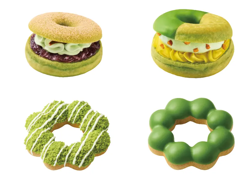 ▲日本「Mister Donut x 祇園辻利」宇治抹茶甜甜圈系列預計販售至5月下旬（日本 Mister Donut 提供）