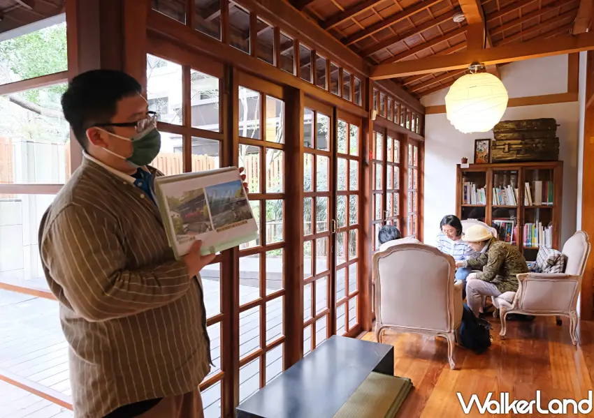 ▲透過專業導覽，深度了解台北日式老宅的建築美學，與幸町職務官舍群的前世今生。(攝影：鄭雅之)
