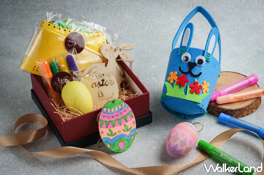 ▲「奇緣禮盒」是為小朋友設計的專屬的復活節 DIY 體驗禮盒。圖／大倉久和大飯店提供；窩客島編輯李維唐整理