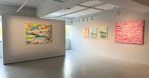 大直展覽免費逛！台北索卡藝術3位韓國藝術家一次看，神秘森林動物、厚塗風景畫必拍。