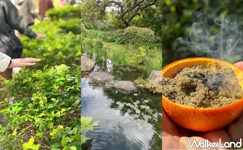 ▲人體約有70%由水構成，透過聆聽水聲與觀察水面流動，引導旅人重新感受身體節奏與自然連結。圖／嵨開安旅提供；窩客島整理