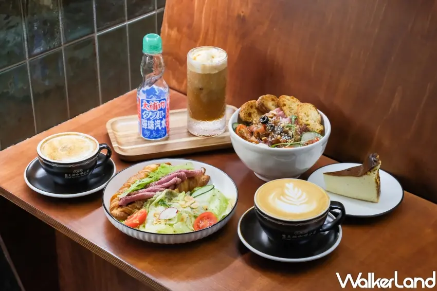 ▲ALL DAY ROASTING COMPANY推出香草巴斯克甜點,讓粉絲下午茶搭配咖啡更完整。(攝影:張人尹)