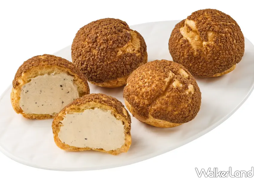 ▲全聯甜點「伯爵菠蘿泡芙」酥脆外皮與優雅伯爵紅茶香氣在口中綻放。