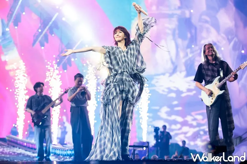 ▲天后孫燕姿睽違12年重返台北大巨蛋，以全新巡演《就在日落以後》展現極具爆發力與情感深度的神級現場魅力。 圖／Make Music提供；窩客島整理