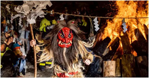 生剝鬼柴燈祭震撼登場！火光映雪、鬼神巡山，秋田男鹿半島冬季祭典值得親歷難忘。