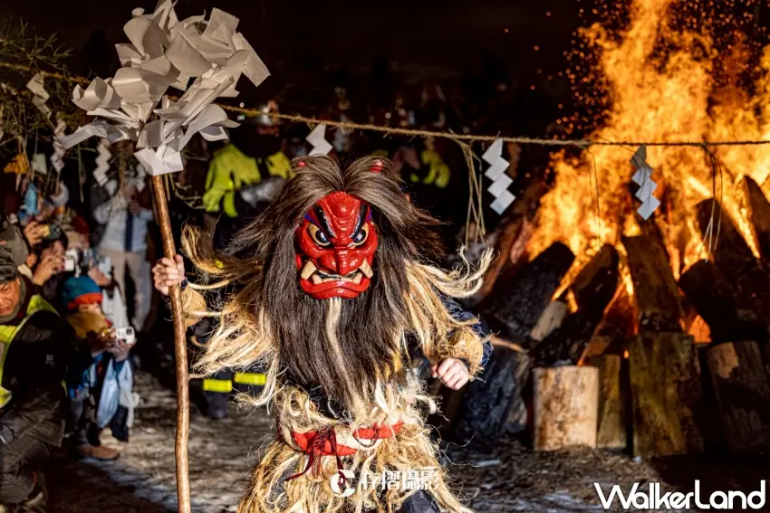 ▲「生剝鬼柴燈祭」名列陸奧地區五大雪祭之一，極具代表性和震撼力的男鹿冬季盛事。（存摺攝影提供）