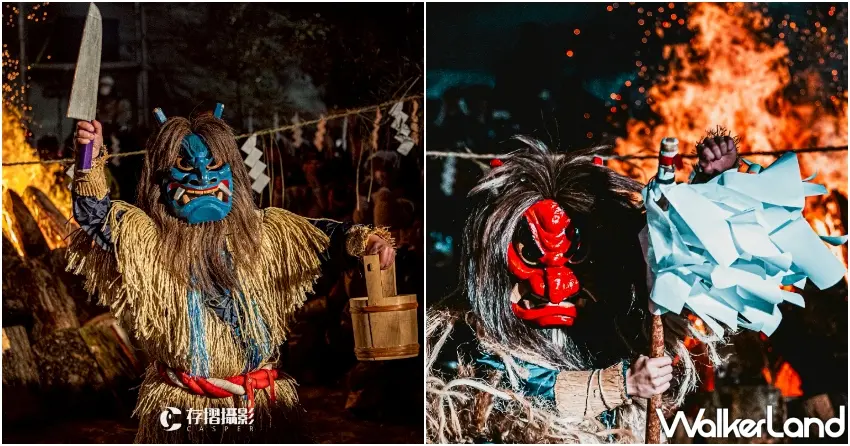 ▲被視為自山中降臨的神祇化身「生剝鬼」，每年藉由威嚇提醒人們勤勉自律。（存摺攝影提供）