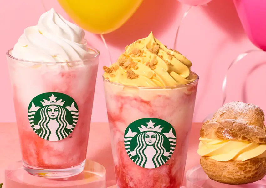 ▲日本星巴克草莓泡芙