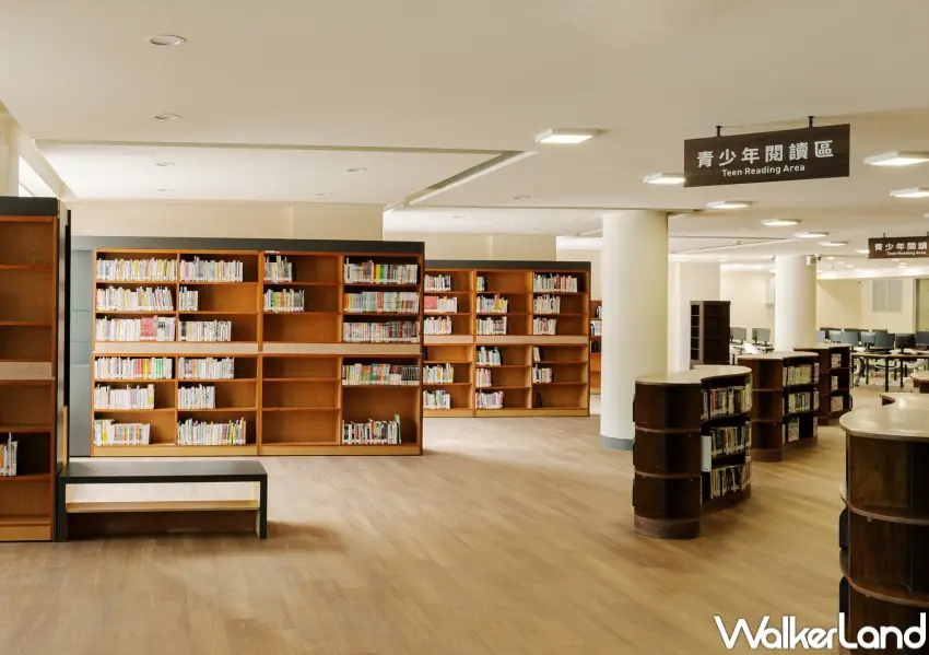▲臺東縣立圖書館不同年齡層專屬閱讀區、自修室全面升級，提供98個座位現場登記並當天使用。