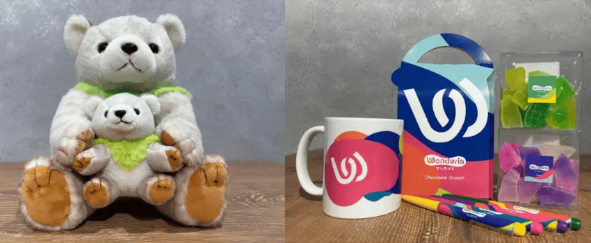 ▲體驗中登場有熊與山貓可愛玩偶及適合當伴手禮的糖果等豐富周邊。