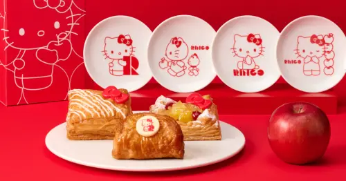 日本必買伴手禮！日本 RINGO × Hello Kitty 聯名餐點、周邊一次看，Kitty蘋果派超欠吃。
