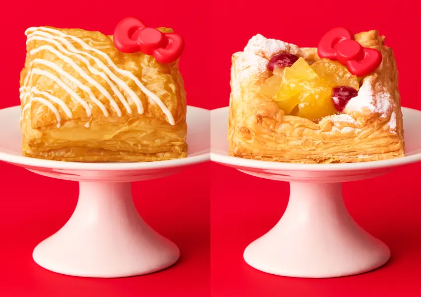 ▲Hello Kitty蘋果派與千層酥造型吸睛，成為東京甜點打卡新選擇（RINGO 提供）