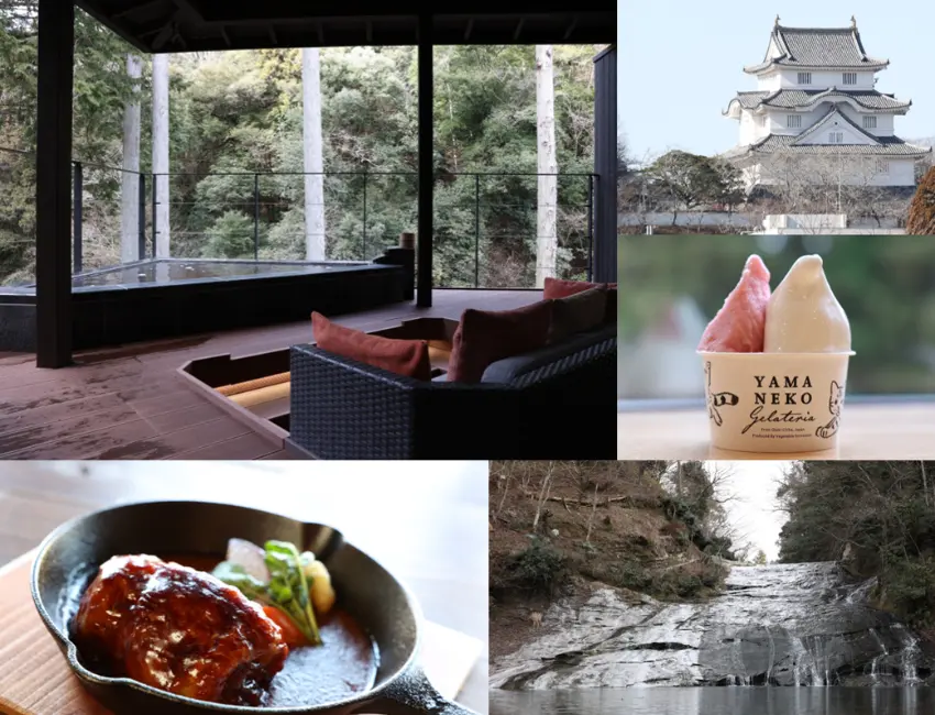 ▲千葉縣市原市與大多喜町交界的養老溪谷,是房總半島首屈一指的溫泉鄉。