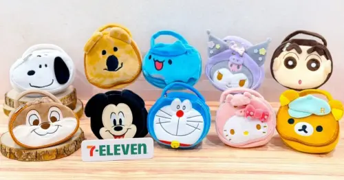 三麗鷗收納包！7-11兒童節限定10大卡通造型收納包開賣，三麗鷗盲盒限定開搶。