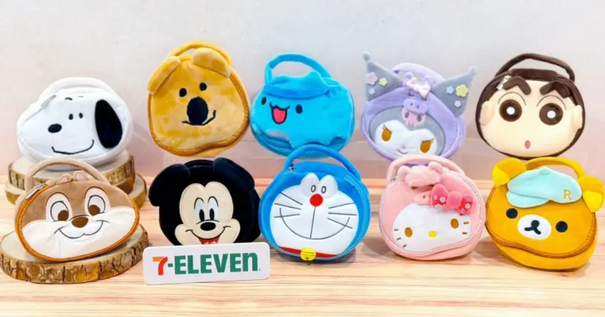 三麗鷗收納包！7-11兒童節限定10大卡通造型收納包開賣，三麗鷗盲盒限定開搶。