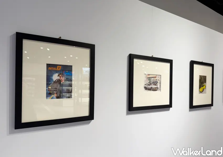 ▲三創頭文字D快閃店現場展出頭文字D全彩複製原畫。(攝影:鄭亦庭)