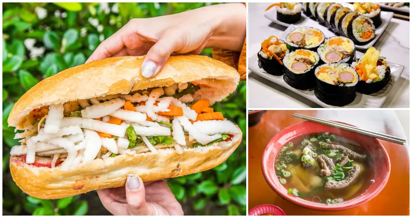 ▲桃園海芋季順吃推薦！7大桃園大園美食排隊必吃，巨無霸越南麵包 拳頭大韓式飯捲。