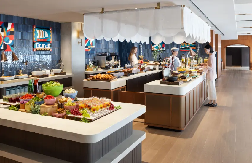 ▲餐廳提供講究每項食材與供應方式的早餐自助餐。