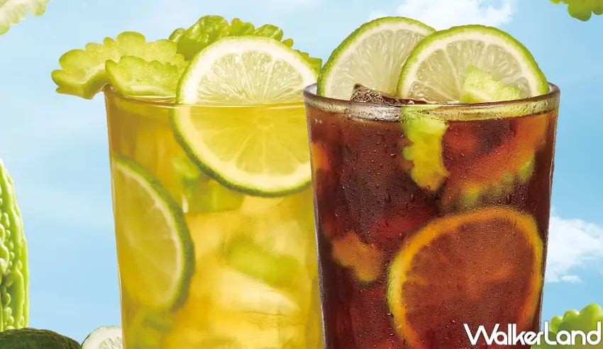 ▲85℃苦瓜爆檸茶以清新茶底搭配檸檬與苦瓜片調製,呈現自然清香與微苦回甘口感,成為粉絲敲碗回歸的話題飲品之一。