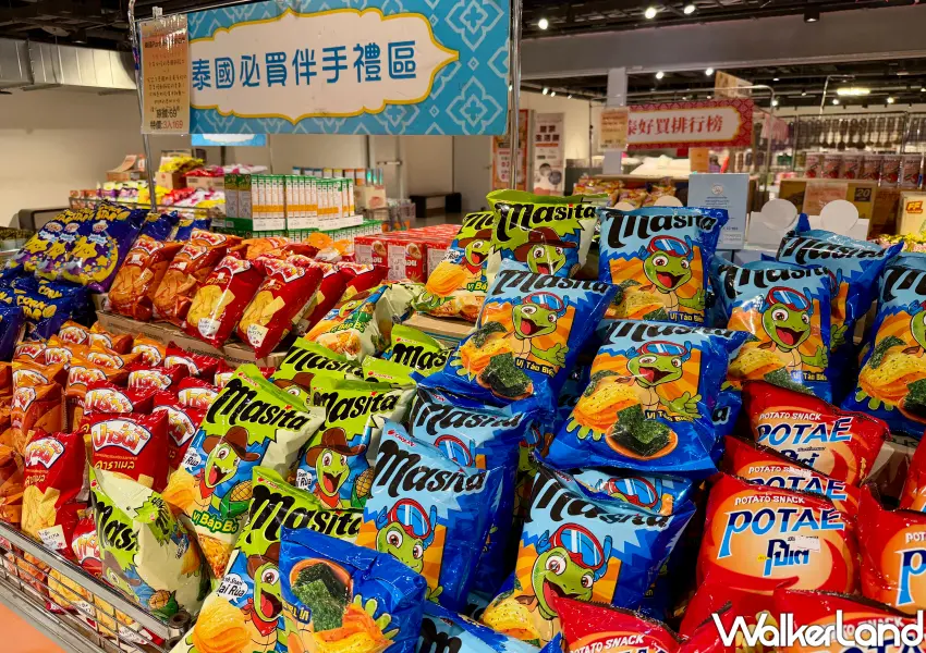 ▲宏匯廣場泰國展集結近千款商品，各類必囤泰國零食與人氣伴手禮現場一次買齊。