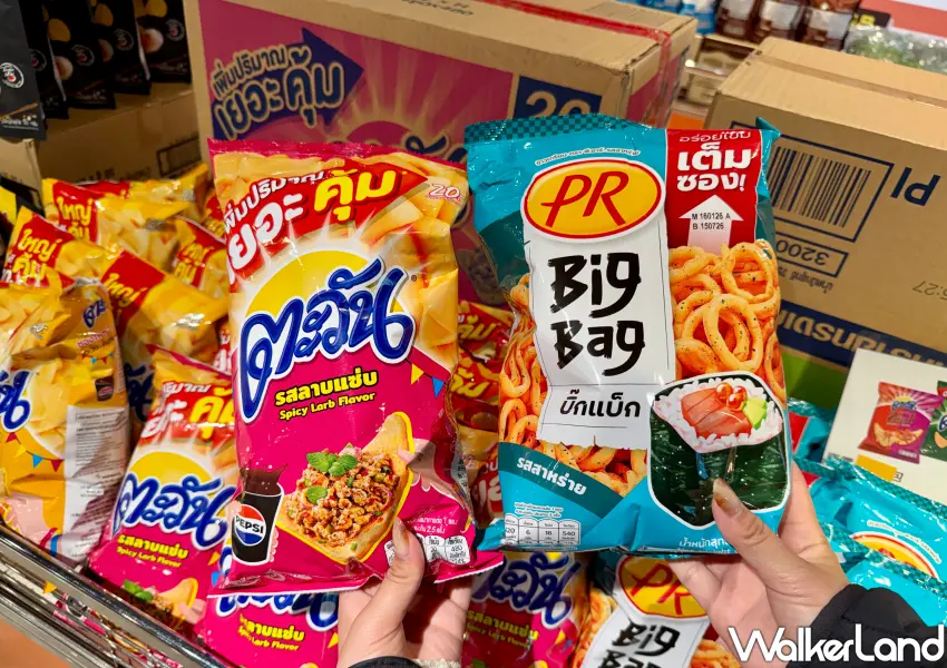 ▲宏匯泰國展熱銷冠軍大王餅乾，擁有多款獨特泰式風味，超值大包裝最適合親友聚會共同分享。