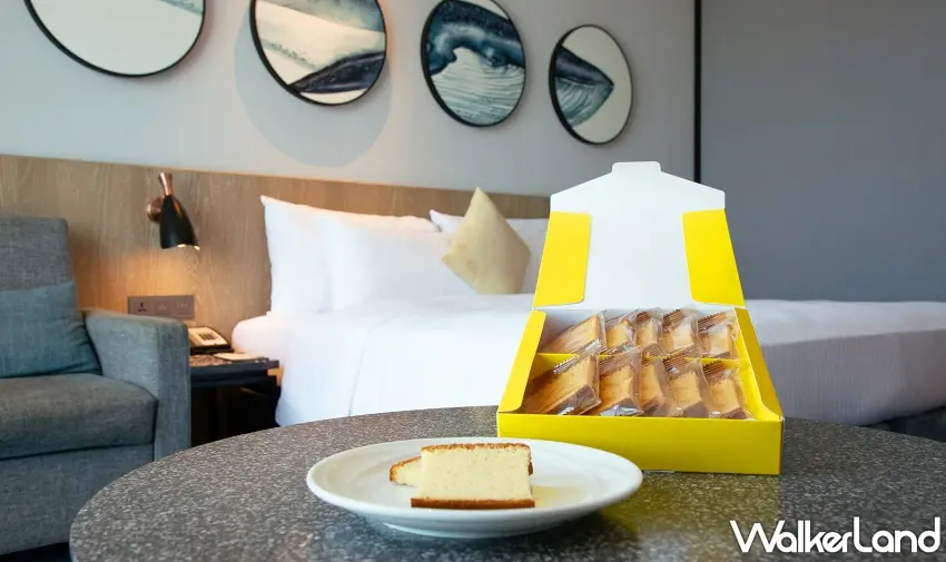 ▲和逸飯店‧桃園館推出復活節尋蛋遊戲，入住即可獲得地圖卡，尋找飯店藏蛋處可兌換限量金格蛋糕禮盒。圖／COZZI Blu和逸飯店‧桃園館提供；窩客島整理