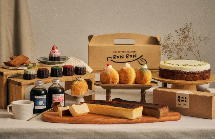▲橫濱知名咖啡店UNI COFFEE ROASTERY推出的甜點外帶專門店。