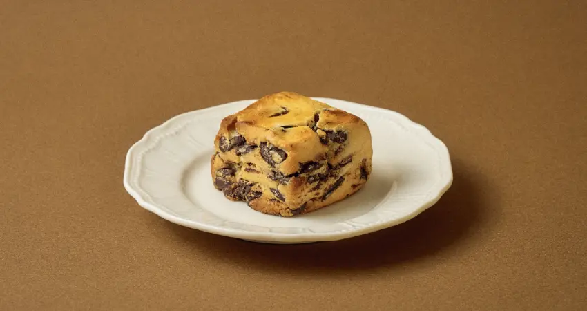 ▲溫和甜度的麵團搭配濃郁巧克力,滿足感十足。