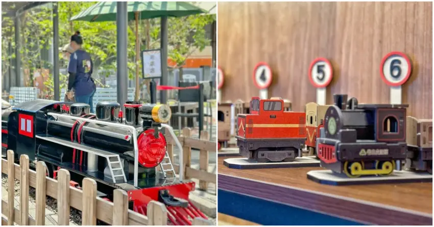 ▲「戶羽機關車園區」不只能搭乘小火車穿梭園區,還能挖寶各式可愛火車文創,鐵道迷絕對不能錯過。