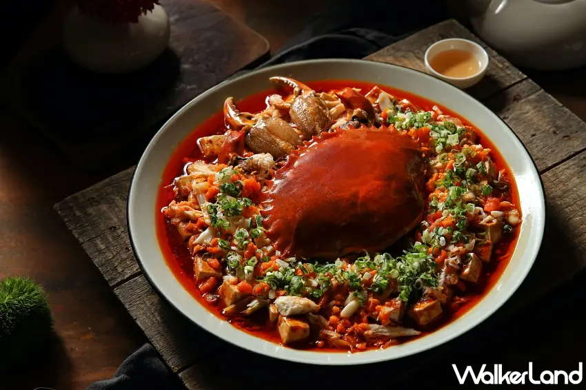 ▲晶華軒廣受食饕喜愛推崇的生拆膏蟹燴麻婆豆腐。/ 圖:晶華軒提供、窩客島整理
