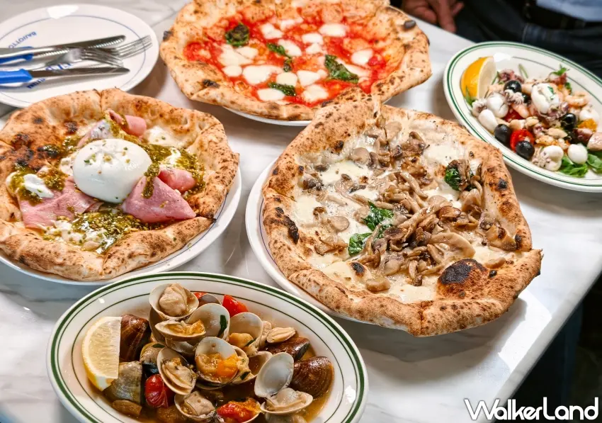 ▲高雄披薩專賣店加一！「巴索托拿玻里披薩」（BASSOTTO PIZZA）提供數款口味拿坡里披薩。（攝影：楊婷雅）