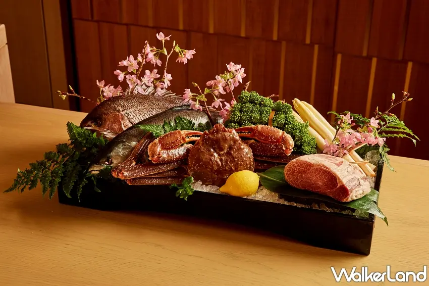 ▲The Ukai Taipei割烹推出春季限定套餐，秉持「不時不食」的精神，嚴選屬於春季的頂級食材。圖／The Ukai Taipei提供；窩客島整理