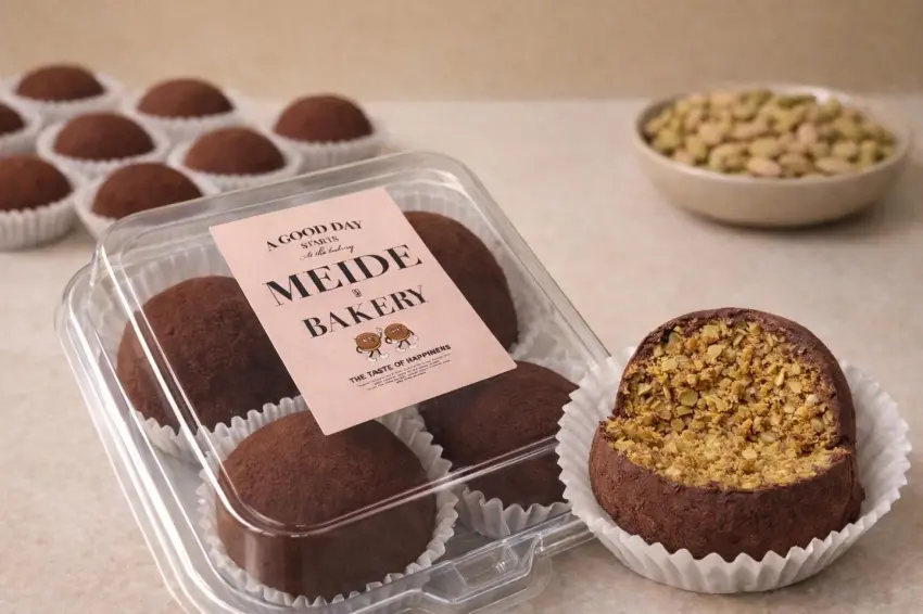 ▲多間甜點店出現供不應求情況需排隊或預購，粉絲想跟風建議先確認供應或選擇現貨店家較容易入手。圖／美德糕餅舖提供；窩客島整理