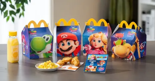 麥當勞超級瑪利歐公仔！麥當勞韓風香蒜甘醬 迷你Q紫薯開賣，49元超級瑪利歐公仔可挑款。