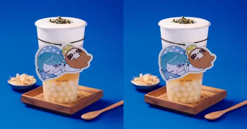 真理果就是滴妹！再睡5分鐘「茶泡飯奶蓋」愚人節聯名，要請別人喝。