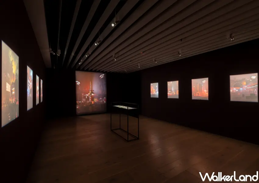 ▲忠泰美術館新展覽燼光之城！敘利亞倖存者艾哈姆賈布爾則將大馬士革廢墟拼貼成超現實神話。(忠泰美術館提供)
