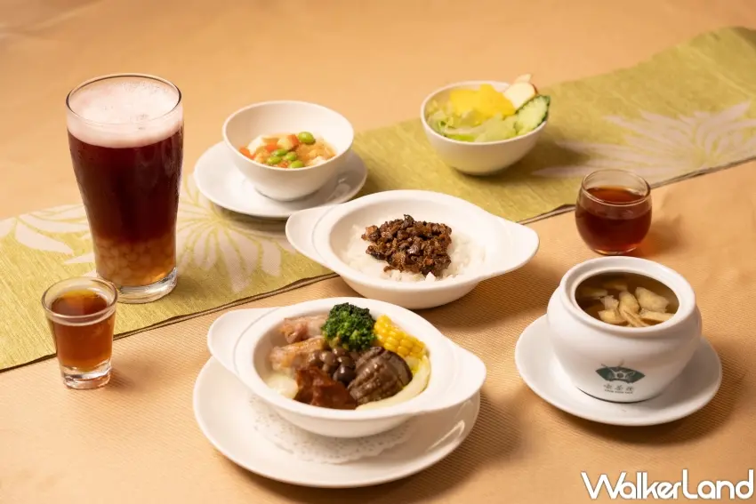 ▲喫茶趣推出春季茶膳主打茶入料理設計，從主餐到甜點都能感受到茶香層次，打造完整用餐體驗。