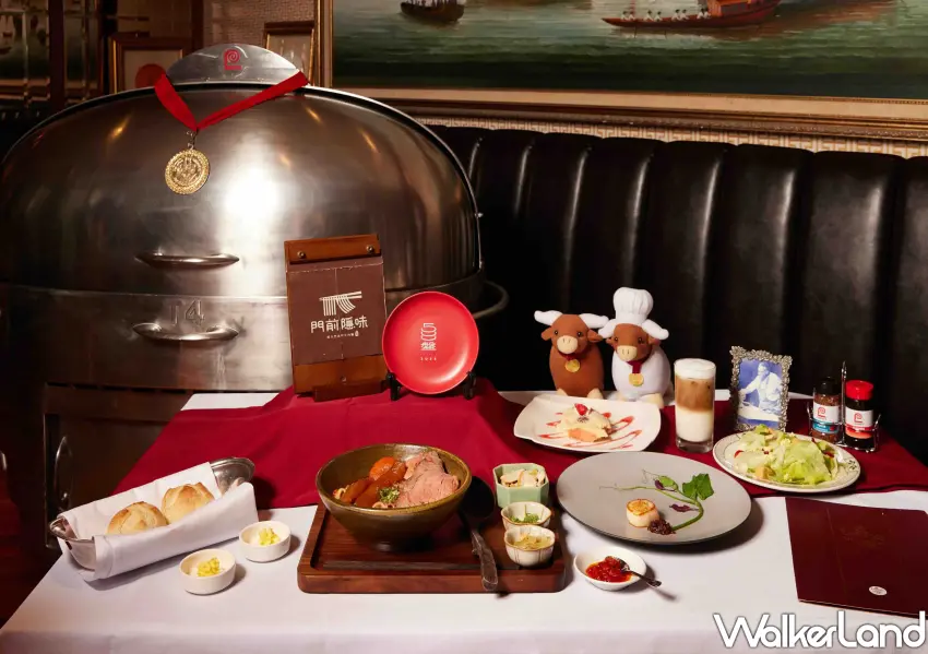 ▲信義區「勞瑞斯」平日商業午餐每日限量15碗的奢華牛肉麵套餐。