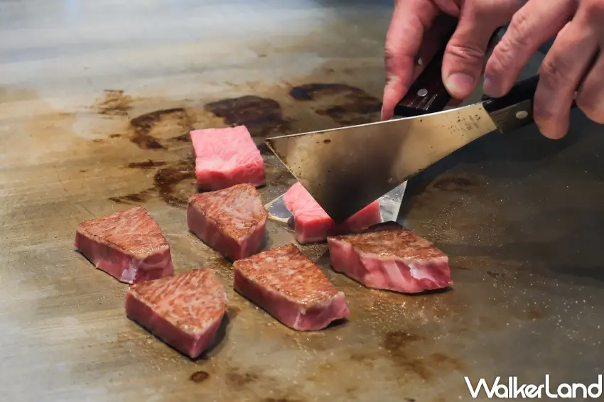 ▲旨醞推出精緻海陸10品與頂級海陸12品套餐，呈現A5和牛與海鮮的旬味層次。（攝影：張人尹）