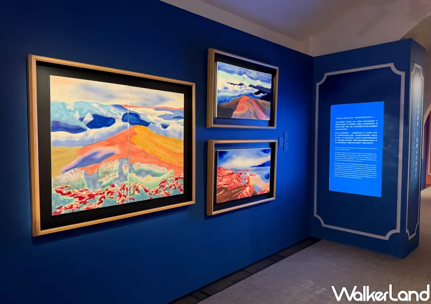 ▲歷史博物館釉彩展覽！范振金釉彩特展4大展區，打卡送特展詩籤。(攝影：鄭亦庭)