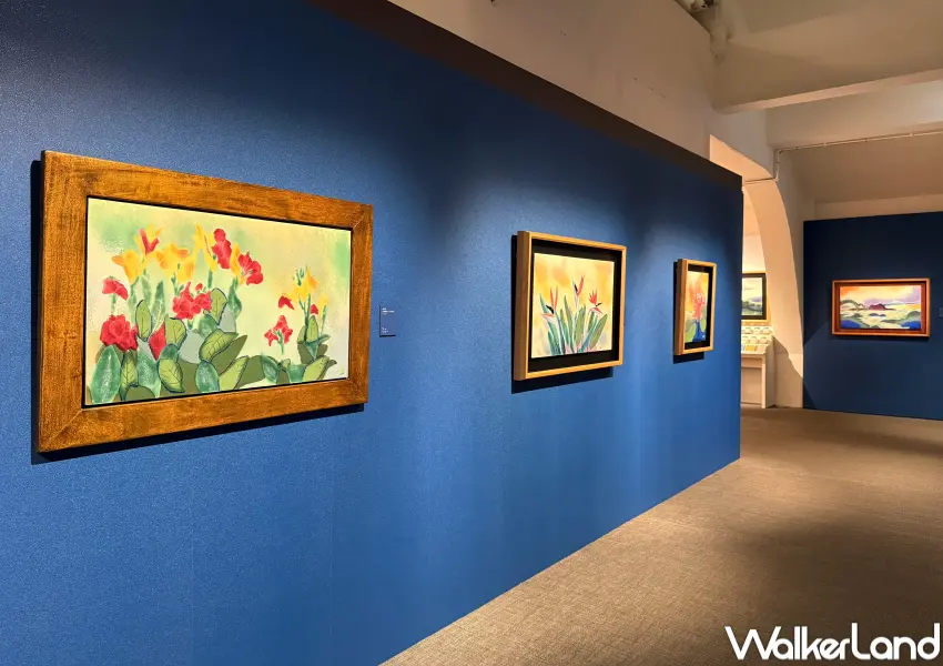 ▲歷史博物館釉彩展覽！范振金釉彩特展4大展區，打卡送特展詩籤。(攝影：鄭亦庭)