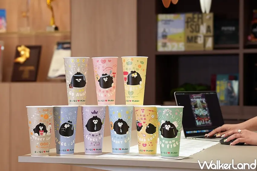▲清心福全推出9款奧樂雞聯名紙杯，結合職場語錄與角色形象，讓粉絲在日常中表達心情與壓力。（資料來源：清心福全）